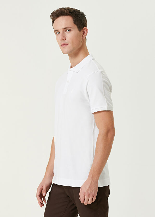 Beymen Club Comfort Fit Beyaz Polo Yaka T-shirt - 3