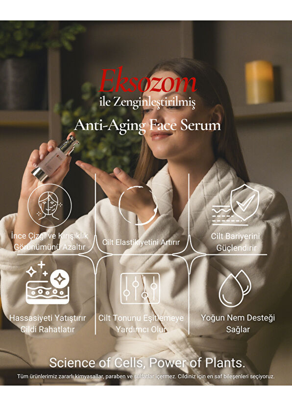 The Stem Cell Lab 101 Face Serum Eksozom ile Zenginleştirilmiş Anti-Aging Yaşlanma Karşıtı Cilt Serumu 30 ml - 2