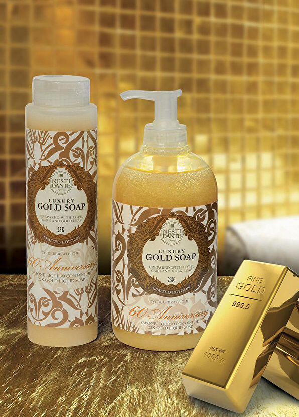 Nesti Dante Luxury Gold Parlatıcı Vegan Bakım Sıvı Sabun 300 ml - 2