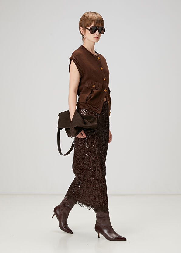 Beymen Club Brown Knit Vest - 2