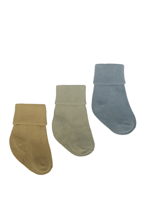 Lille Trove Colorful Newborn Unisex Baby 3-Piece Socks Set - 1