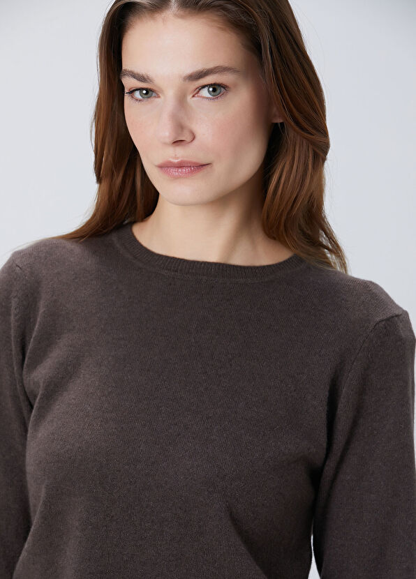 Kahverengi Kaşmir Triko - Görsel 4