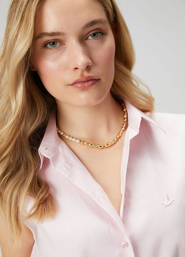 Beymen Club Gold White Women's Necklace - 1