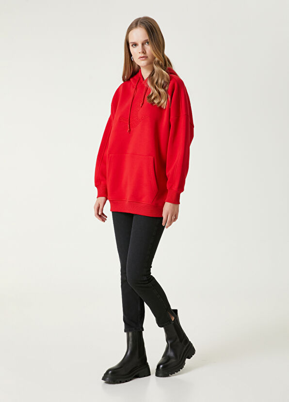 Red Hoodie Beymen Club Red Hoodie - 3