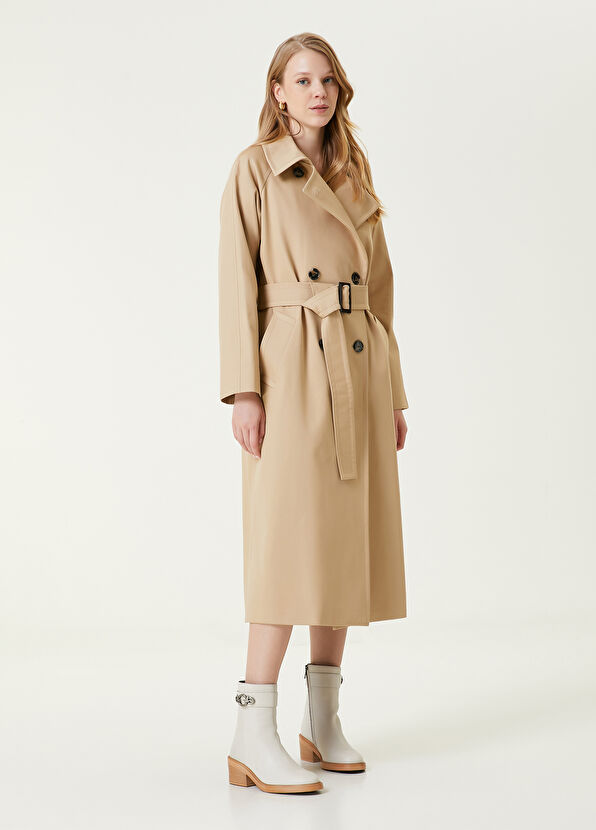 Beymen Club Beige Belted Trench Coat - 2