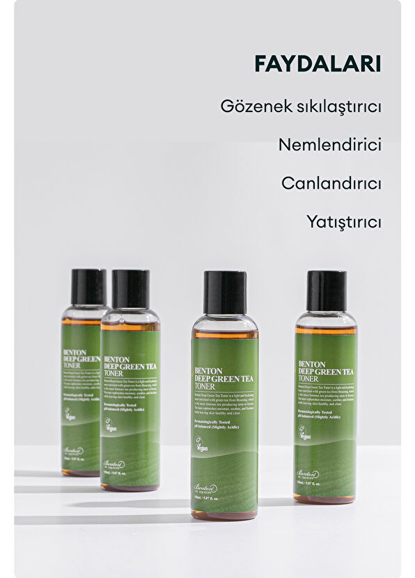 Benton Deep Green Tea Toner Yeşil Çay Tonik 150 ml - 2