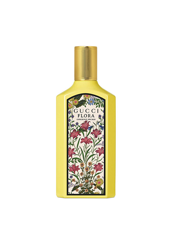 Gucci Flora Gorgeous Orchid 100 ML + Mascara Le Magnetisme 01 Ever Black + Gloss a Perch 117 Joslyn Clair + Gucci Mirror + Mini Mascara Makeup Set - 2
