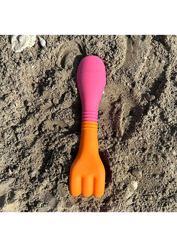 Scrunch Orange Pink Toy Rake - 2