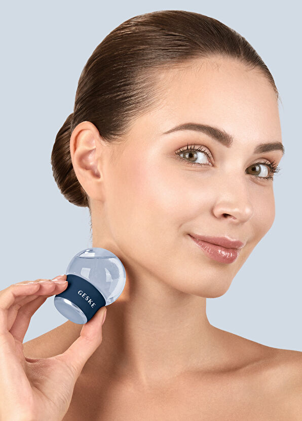 Geske Cool & Warm Eye and Face Massager Lacivert Soğutma ve Isıtma Sağlayan Yüz ve Boyun Masaj Aleti  - 4