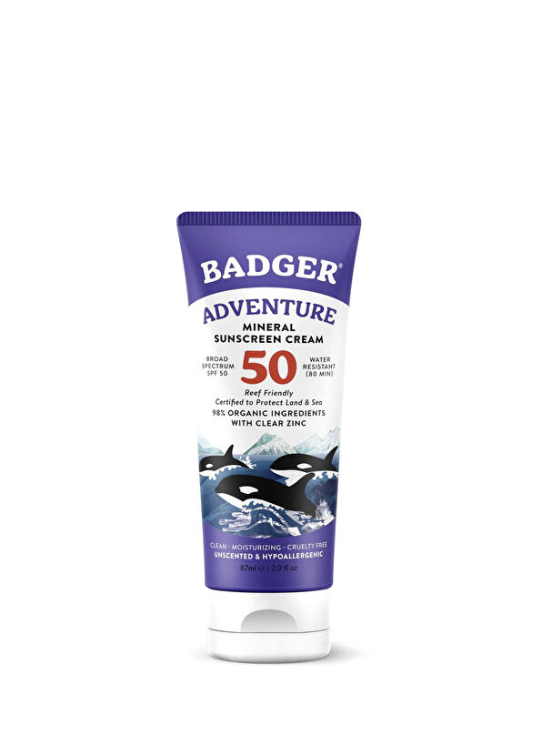 Badger Macera Sporları SPF50+ Organik Koruyucu Güneş Kremi 87 ml - 1