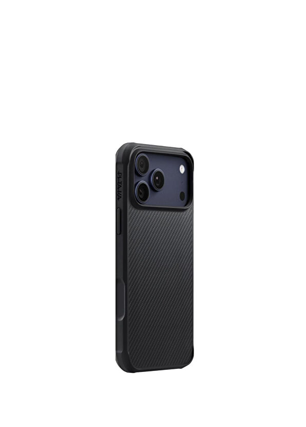 Pitaka Aramid Pro Guard iPhone 17 Pro Max Black Gray Magsafe Uyumlu Telefon Kılıfı - 2