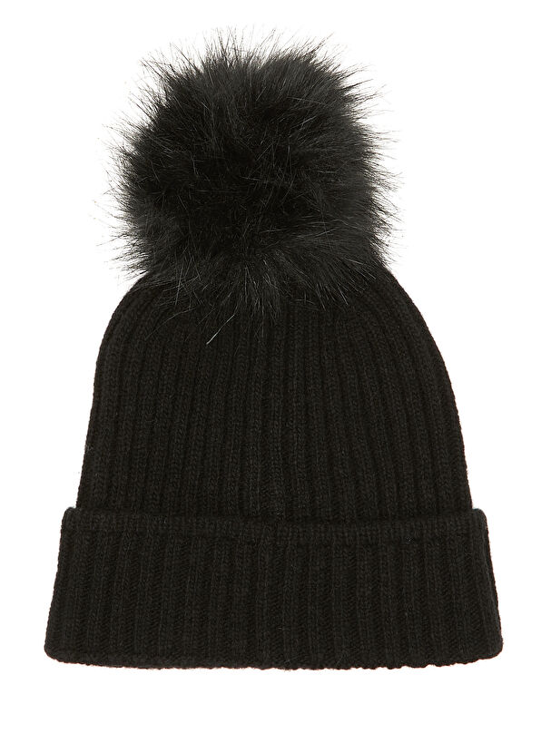 Beymen Club Siyah Ponponlu Kadın Yün Bere - 2