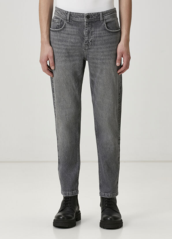 Beymen Club Gri Yıkamalı Tapered Fit Jean Pantolon - 2
