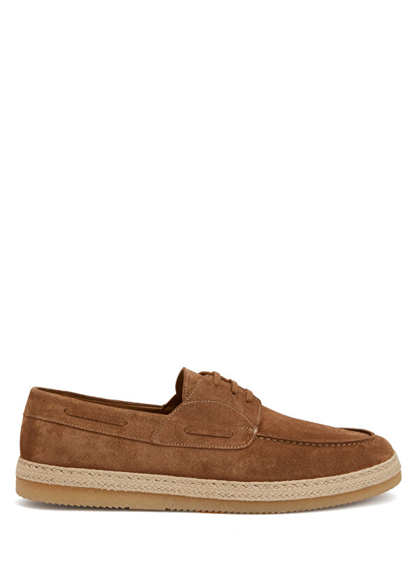 Beymen Club Tan Jute Detailed Men's Suede Shoes - 1