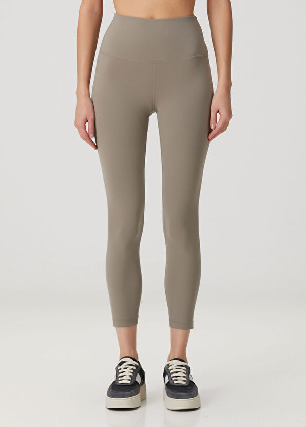 Align High Rise Crop Haki Tayt - Görsel 3