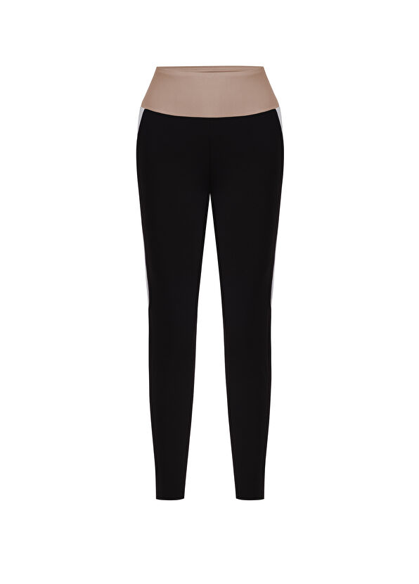 esmaya Renkli Çizgili Kadın Spor Tayt - 1