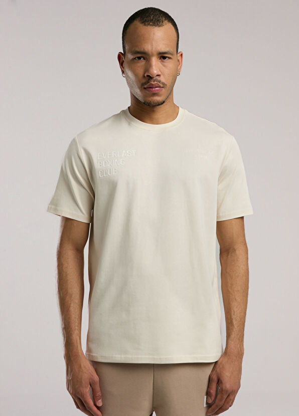 Everlast Boxing Club Bej Kısa Kollu Erkek T-Shirt - 1