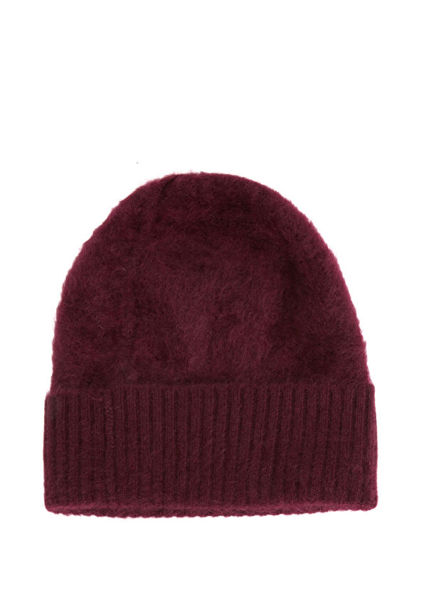 Beymen Club Burgundy Women's Brushed Cashmere Beanie - 2