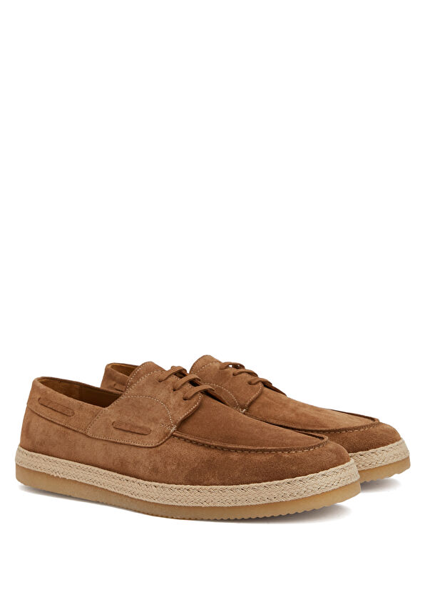 Beymen Club Tan Jute Detailed Men's Suede Shoes - 2