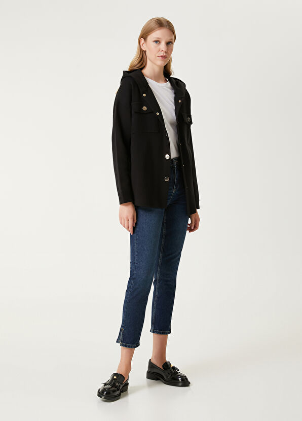 Beymen Club Siyah Kapüşonlu Ceket - 3