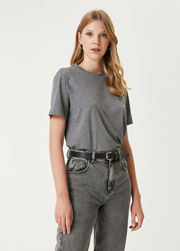 Beymen Club Gri Melanj T-shirt - 4