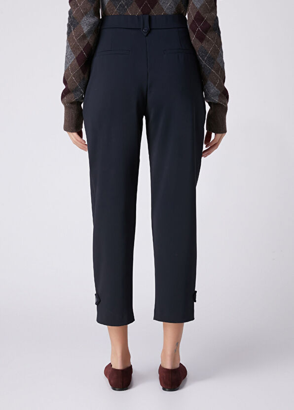 Beymen Club Lacivert Apoletli Pita Scuba Jogger Pantolon - 4