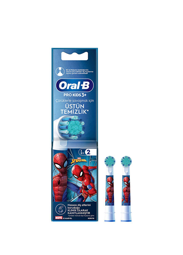 Oral-B Pro Kids Spiderman 2'li Şarjlı Diş Fırçası Yedek Başlığı - 1