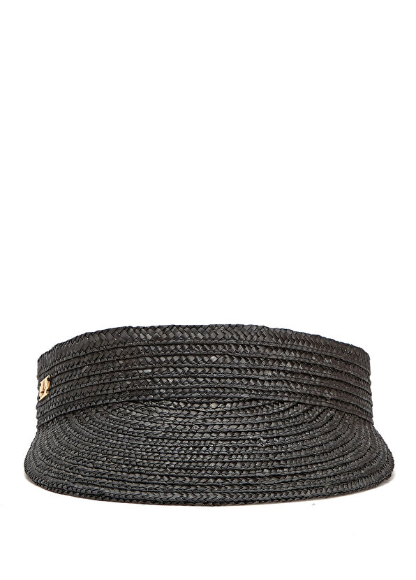 Beymen Club Black Men's Straw Visor Hat - 2