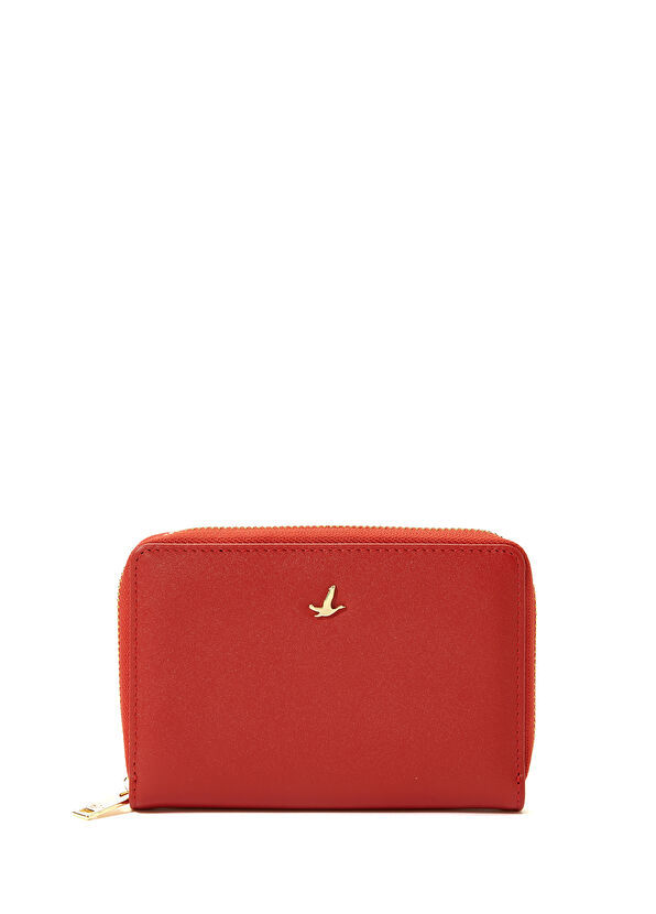 Beymen Club Kırmızı Kadın Deri Cüzdan - 1