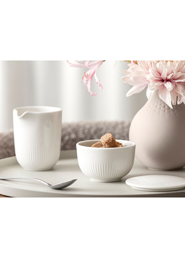 Villeroy & Boch Afina Beyaz Porselen Şekerlik - 4