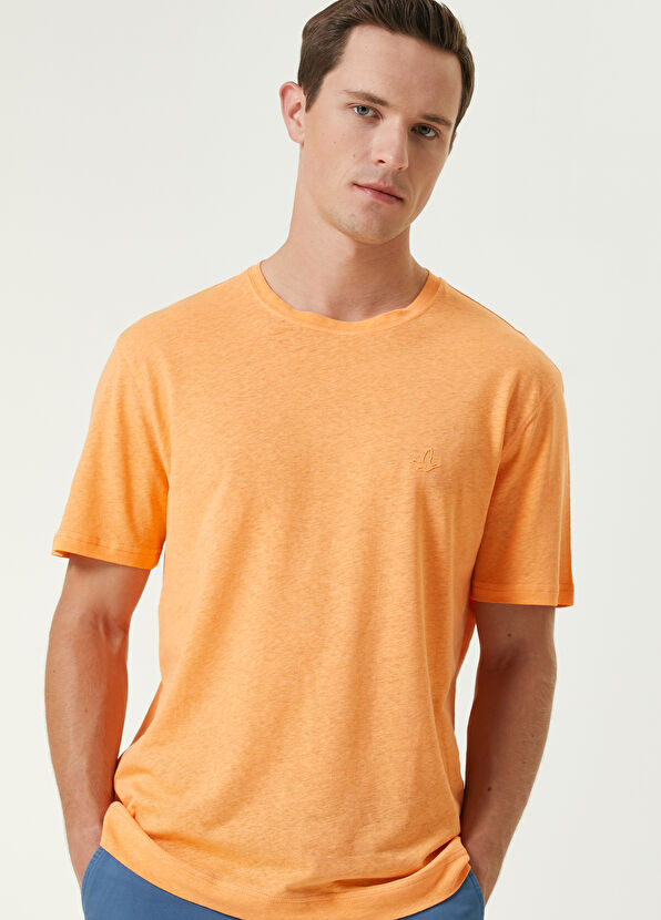 Beymen Club Turuncu Keten T-shirt - 2