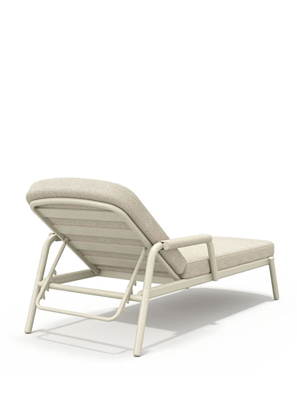 Vitello Marc Beige Aluminum Lounge Chair - 3