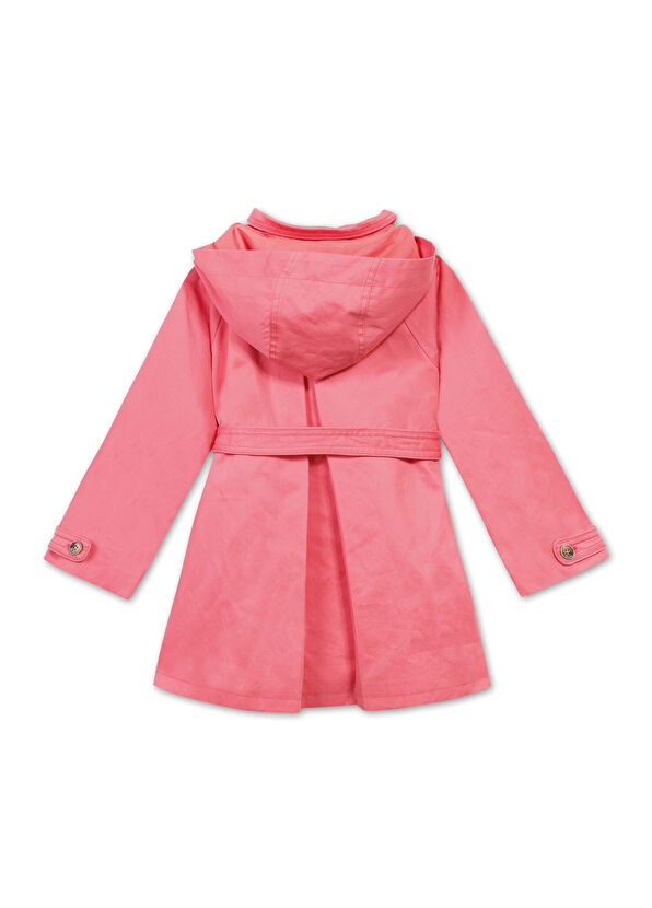 Tartine Et Chocolat Kapüşonlu Pembe Kız Çocuk Trençkot - 2