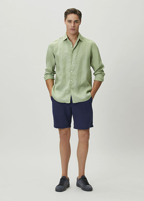 MC2 (Saint Barth) Raphael Green Linen Shirt - 2