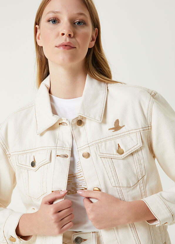 Beymen Club Ekru Denim Ceket - 2