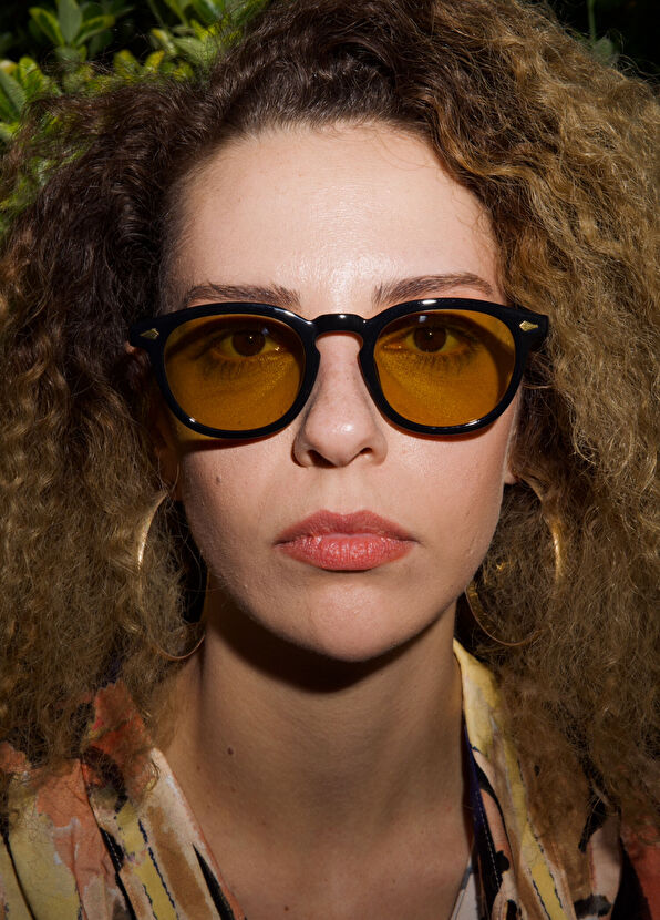 No.80 Sarı Unisex Güneş Gözlüğü - Görsel 5