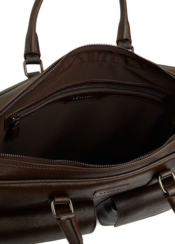 Kahverengi Erkek Laptop Çantası - Görsel 6