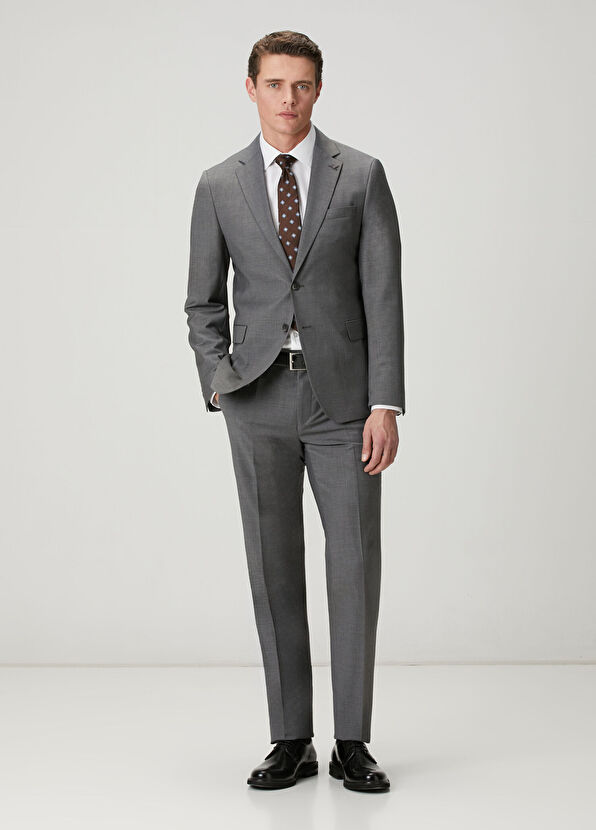 Beymen Club Anthracite Wool Blend Suit - 2