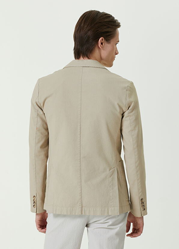 Beymen Club Bej Panama Dokulu Ceket - 4