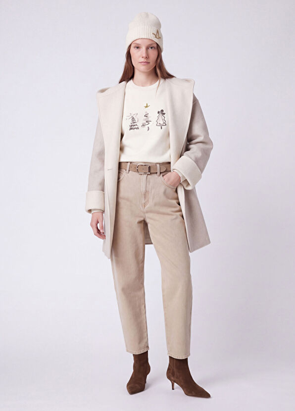 Beymen Club Off-White Embroidered Sweater - 2