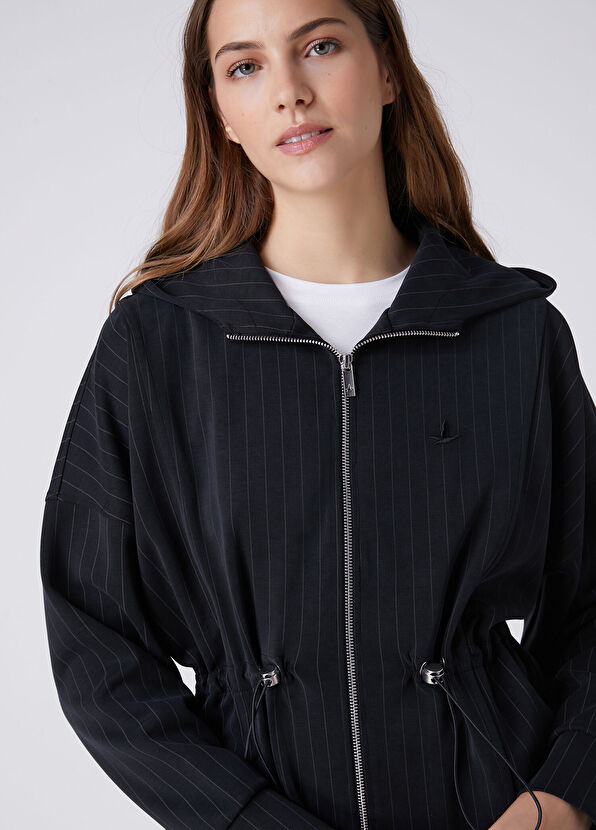 Beymen Club Navy Blue Striped Hoodie - 2
