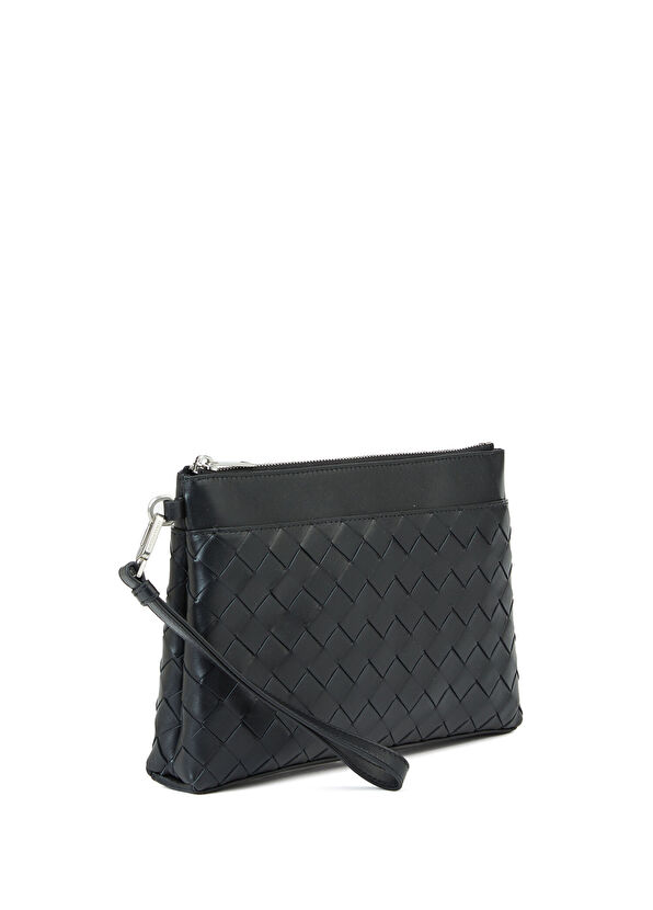 Siyah Erkek Deri El Portföyü - Görsel 4