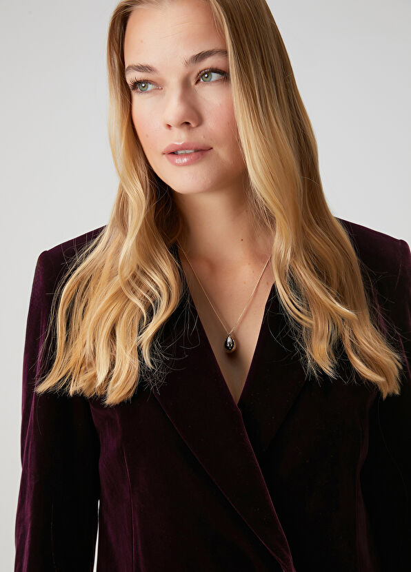 Beymen Club Mürdüm Kruvaze Abiye Ceket - 2