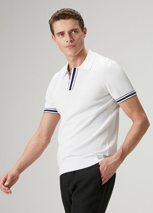 Beymen Club White Color Detail Short Sleeve Sweater - 2