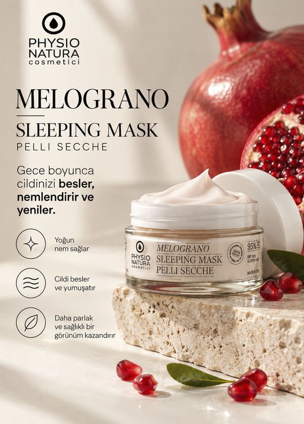 Physio Natura Dry Skin Sleeping Mask Melograno Yaşlanma Karşıtı Uyku Maskesi 50 ml - 2
