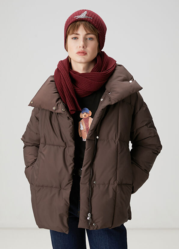 Beymen Club Açık Kahverengi Puffer Mont - 1