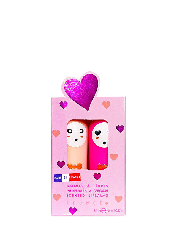 Inuwet Carla Vanilla Coconut & Cherry Flavored 2-Piece Lip Balm Set - 1