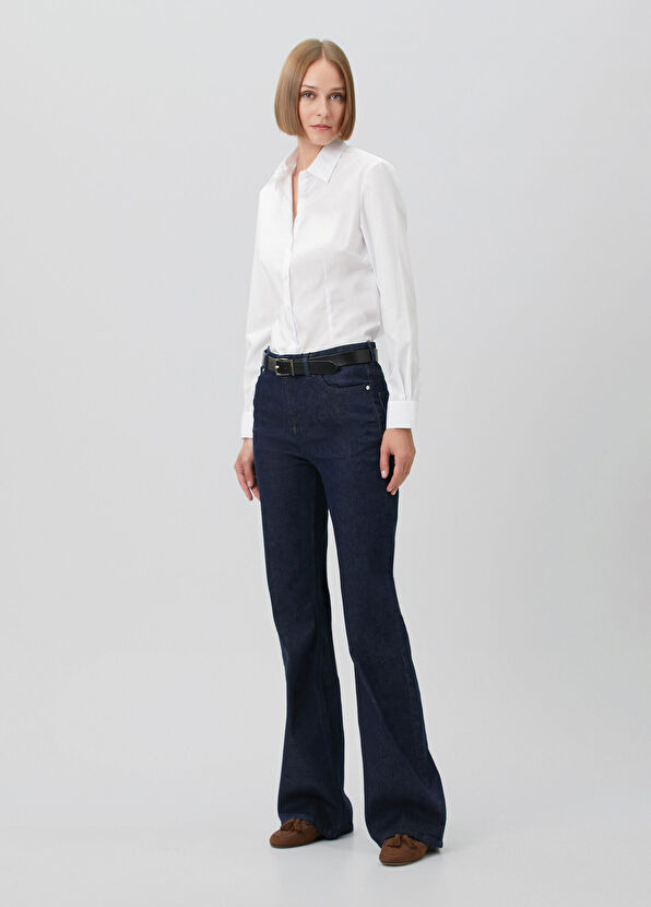 Beymen Club Slim Fit Non-Iron Beyaz Klasik Gömlek - 2