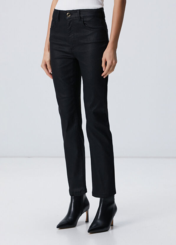 Network Siyah Kaplama Casual Pantolon - 2