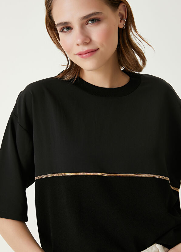 Beymen Club Siyah Zincir Detaylı Kazak - 2